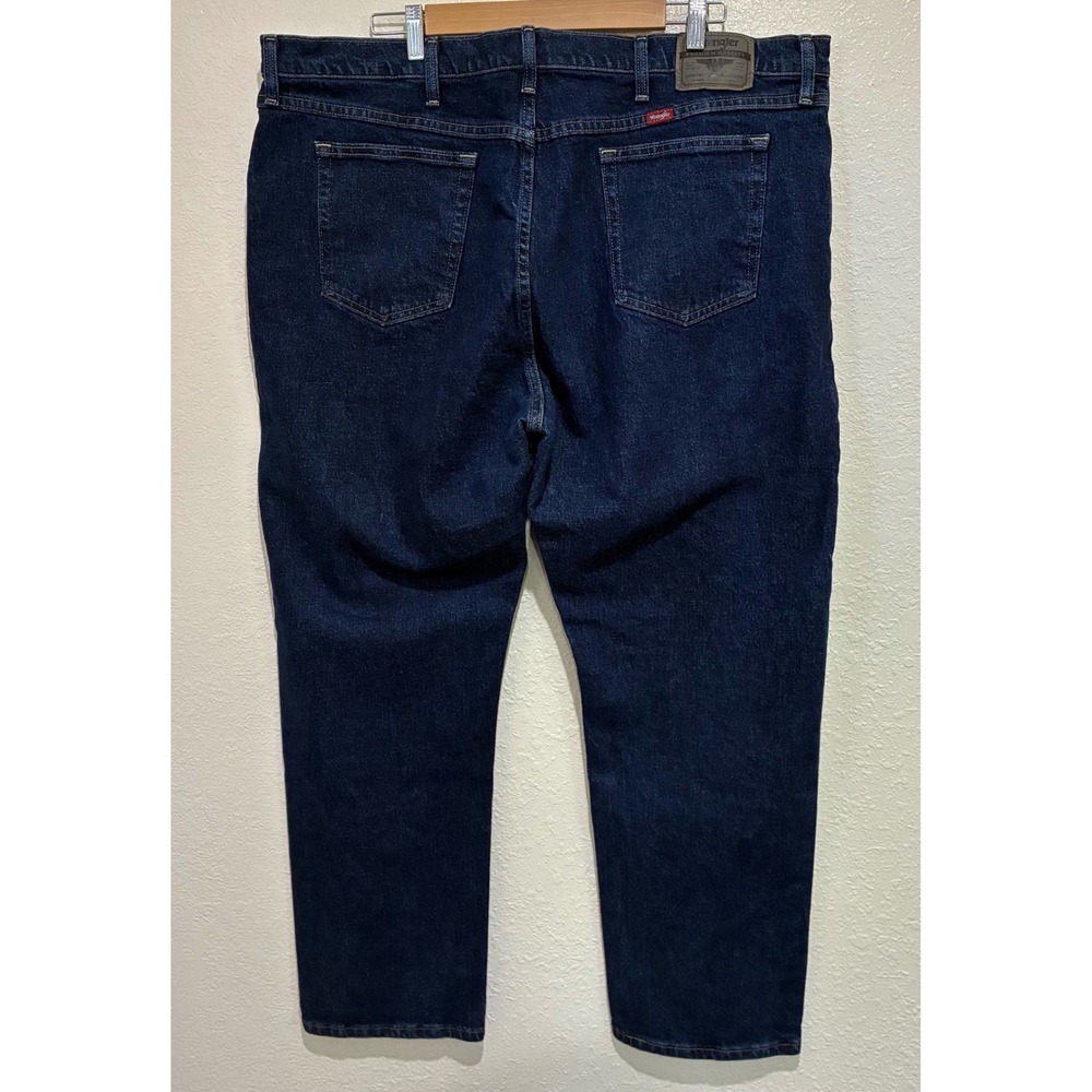 Wrangler Premium Performance Cowboy Cut‎ Jeans Mens 44x30 Dark Indigo Blue Denim